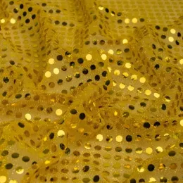 Ткань  Пайетки Монетка (золото)