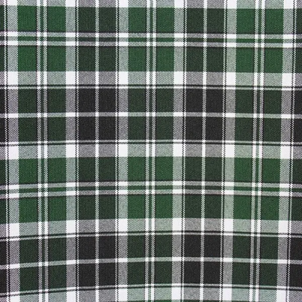 Ткань костюмная  Габардин клетка (зеленый-черный) купить оптом в Беларуси