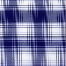 Ткань костюмная  Габардин клетка 2 (синий)