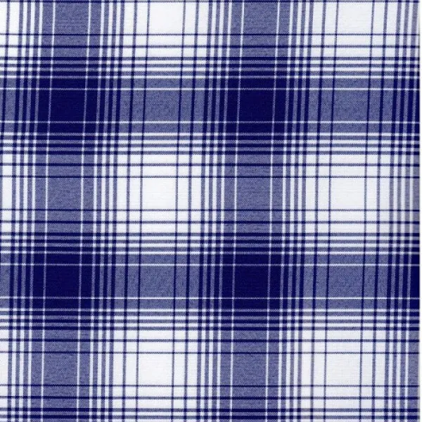 Ткань костюмная  Габардин клетка 2 (синий) купить оптом в Беларуси