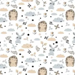 Теплый хлопок Фланель (ежик)